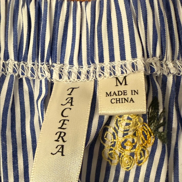 Tacera Blue and Yellow Floral Midi Dress - Picture 2 of 5